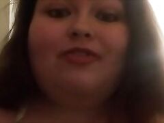 FATTY Bitch Plays with her Tits (Domination Completion and Mini JOI)