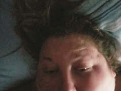 Part 2 white bbw gets dick smacked and licks balls