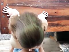 Good morning Sex - Fucking her on a table - creampie in her hot bbw pussy