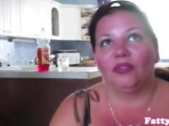 Bigtitted BBW titfucking after blowjob