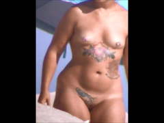 Caught pierced nipple undress in public 68