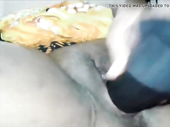 Nigga PLUMP Vagina Squirt and Vibrator Butt Fucking