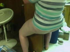 Humping a bookcase until I cum