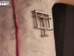 Lusty Larissa keeps her slaves happy by jerking them good